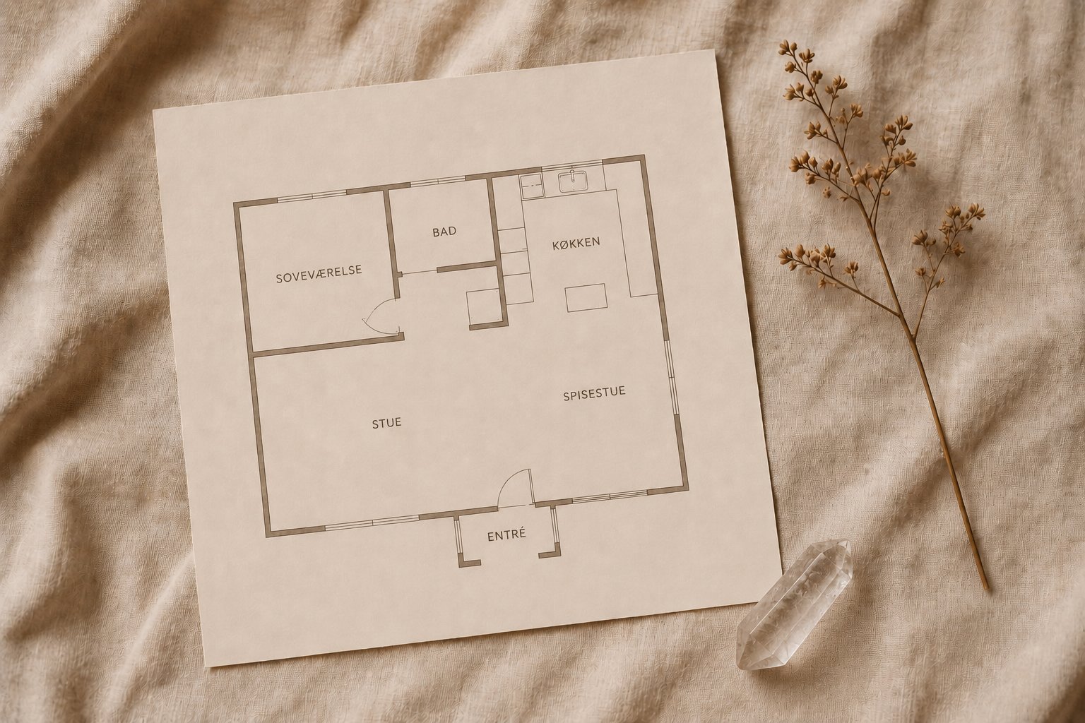 Feng Shui over plantegning — Schäfer Living